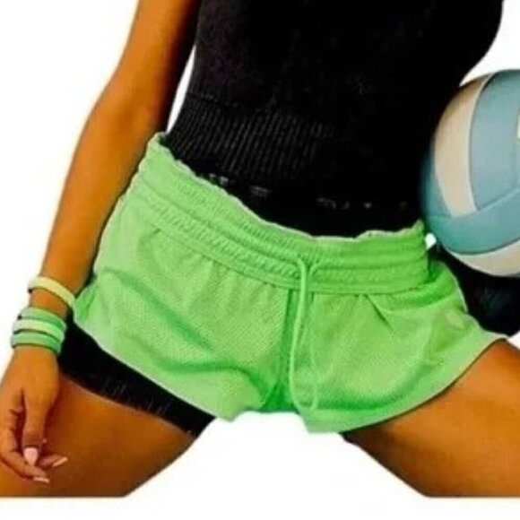 Free People Movement Hoop Short - S Lime Zest - Picture 1 of 5